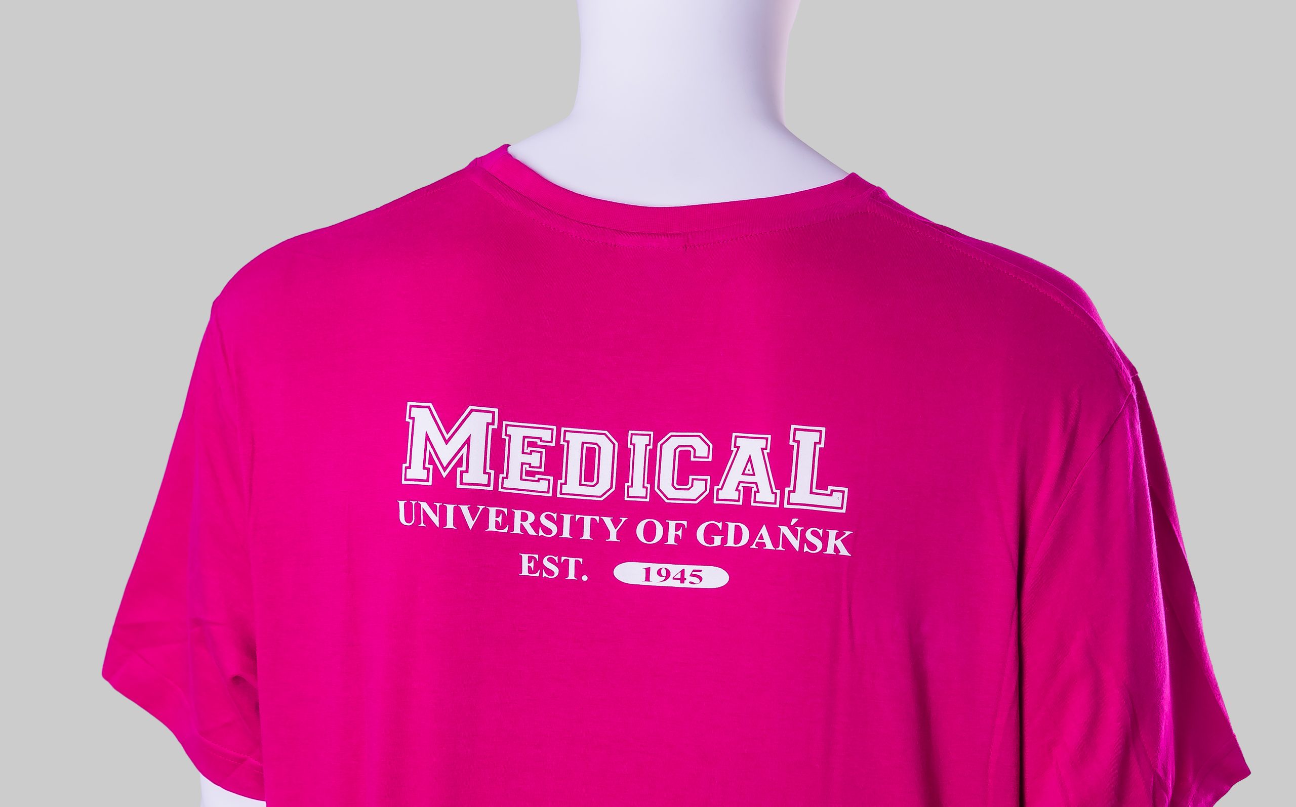 koszulka - kolor fuksja / t-shirt fuchsia red color - obrazek 2
