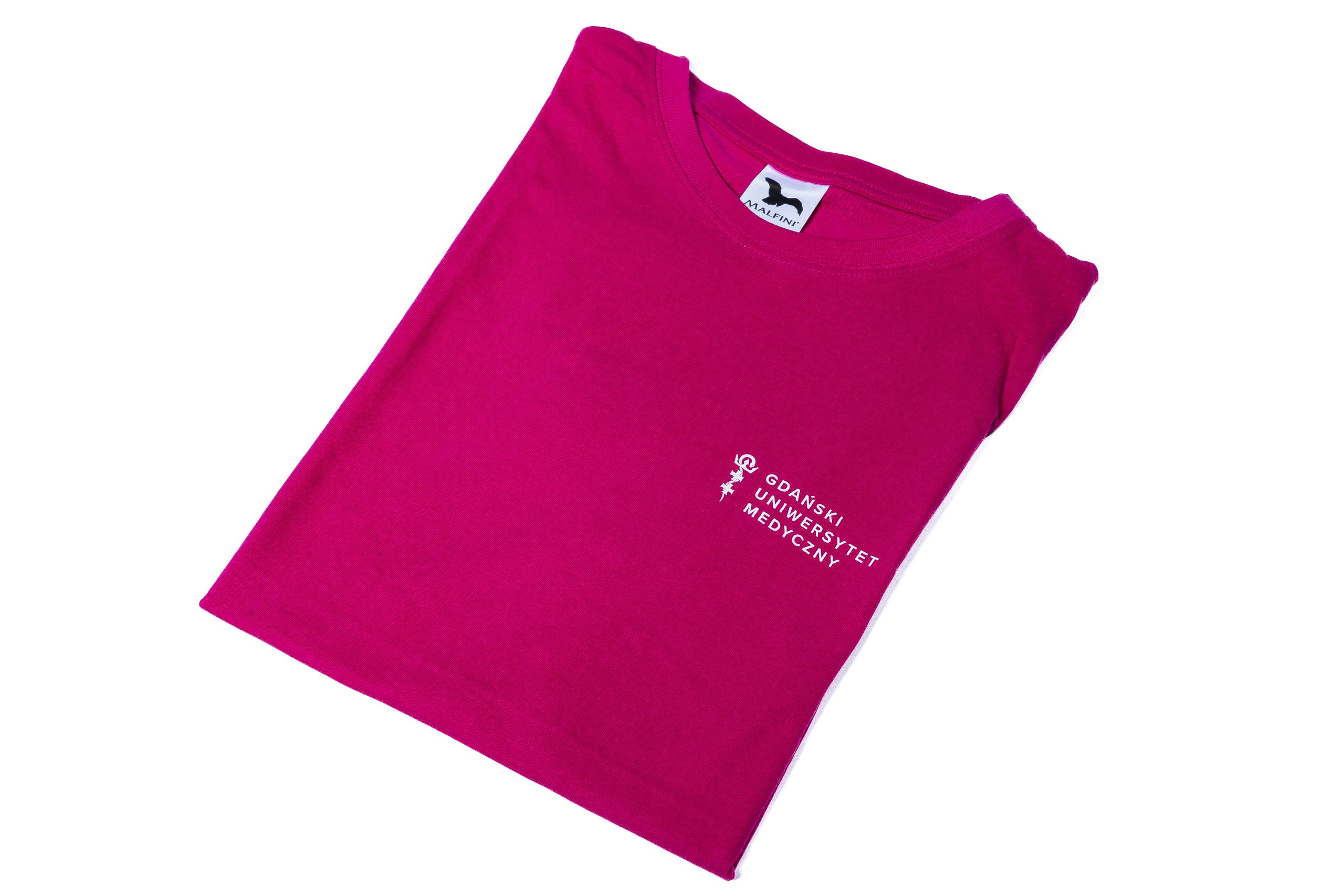 koszulka - kolor fuksja / t-shirt fuchsia red color - obrazek 3